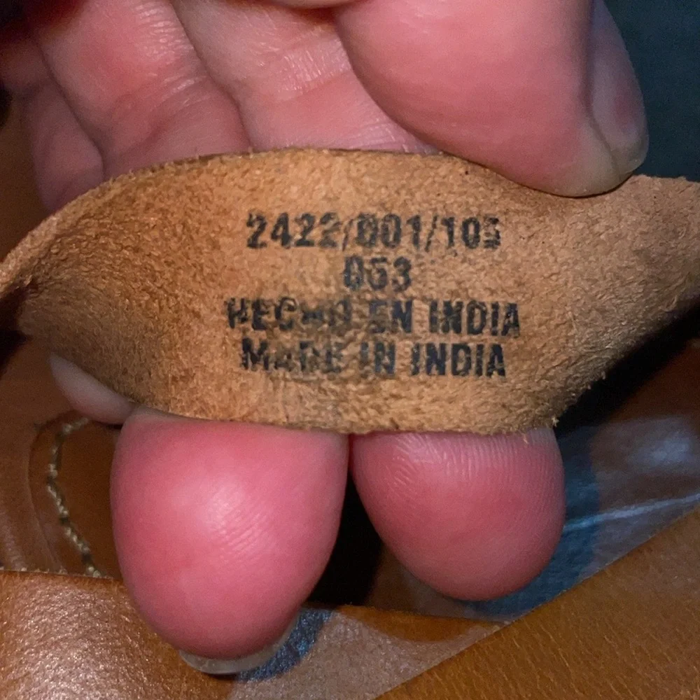 Zara Light Tan Flat Strappy Sandals - Picture 8 of 9